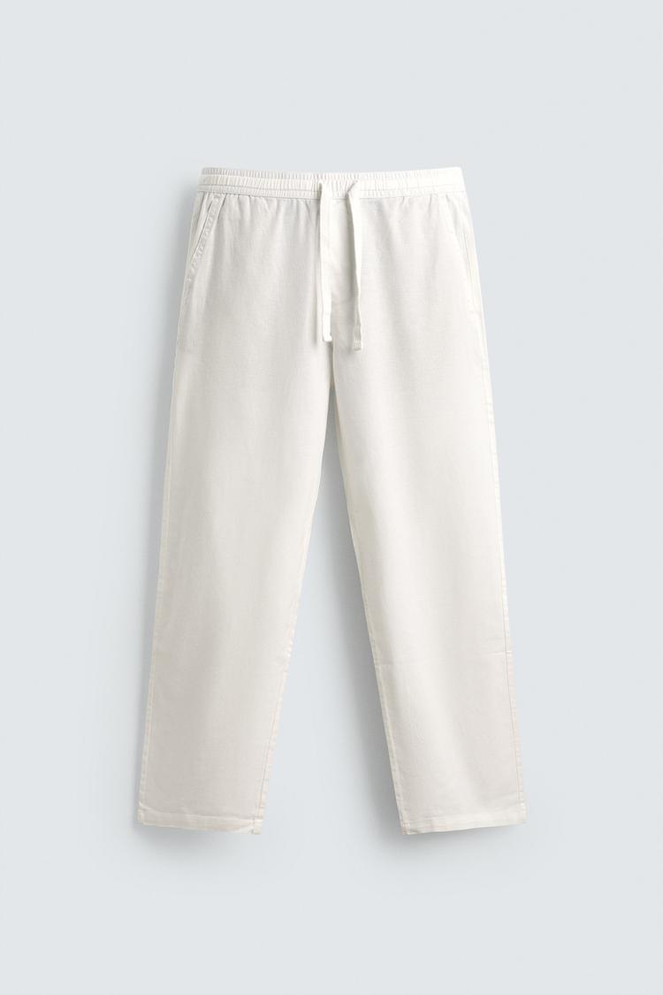 PANTALÓN RELAXED FIT ALGODÓN - LINO