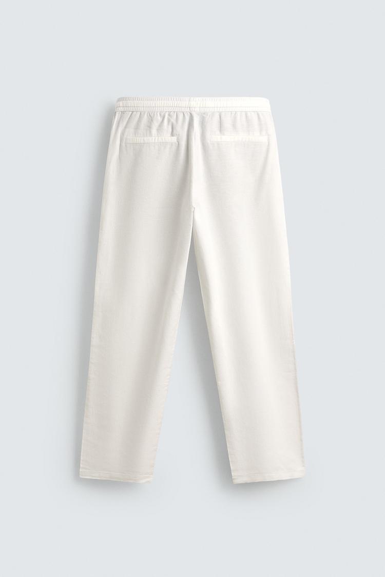 PANTALÓN RELAXED FIT ALGODÓN - LINO