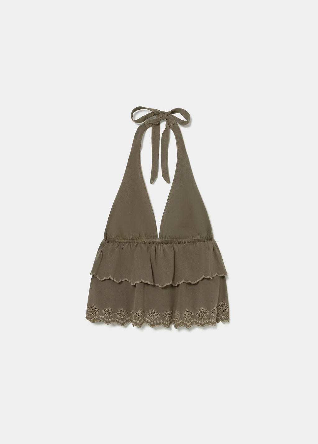 TOP HALTER VOLANTES