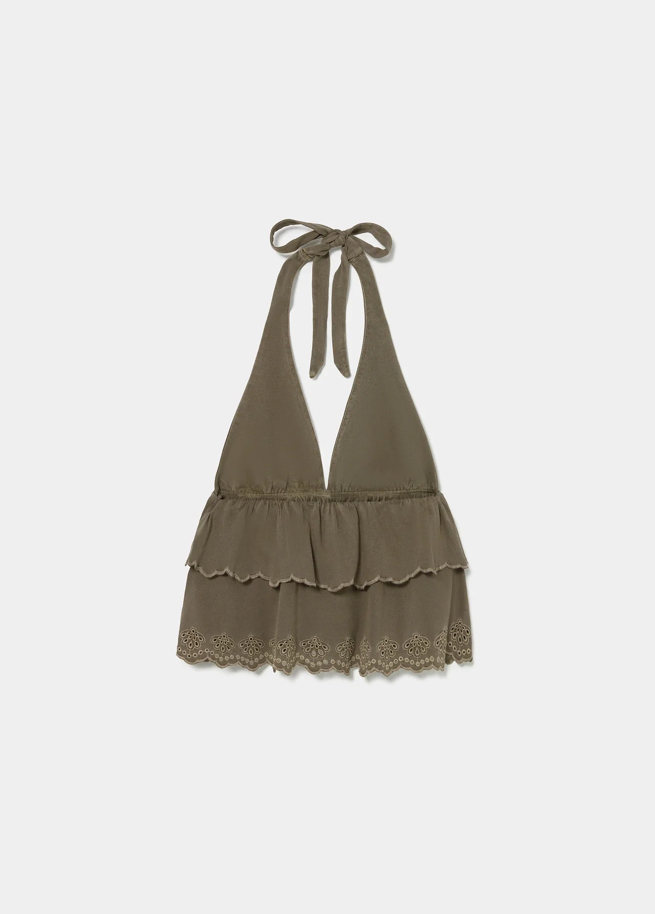 TOP HALTER VOLANTES